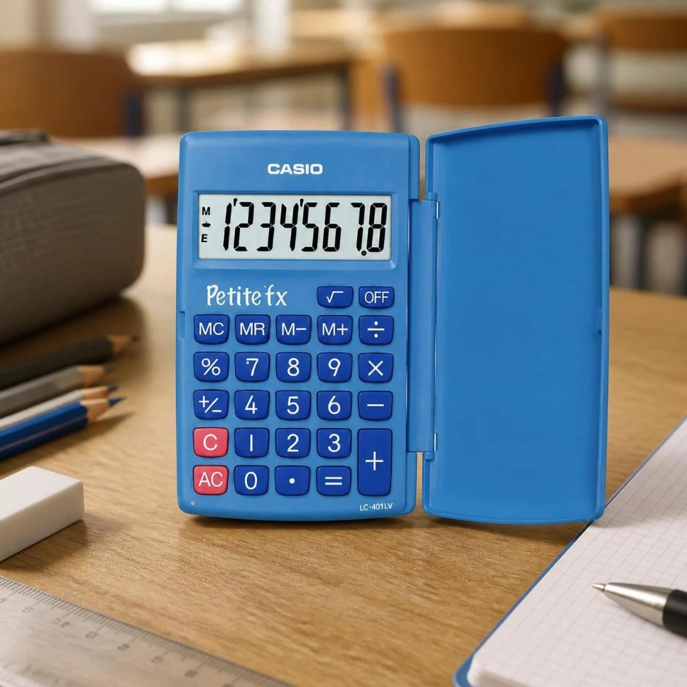 Calculatrice Casio LC-401LV-BU Schulrechner